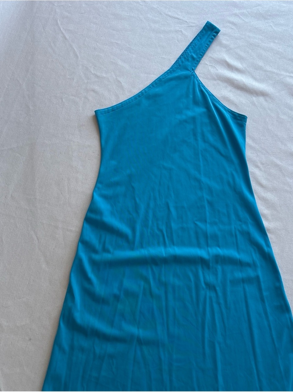 One-Shoulder Teal Women’s Dress